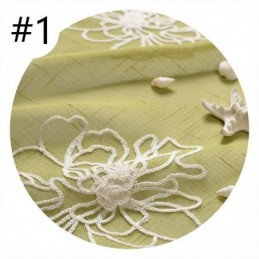 Tende In Voile Trasparenti Con Ricami Floreali, Decorative In Tulle Per Il Soggiorno