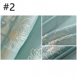 Tende In Voile Trasparenti Con Ricami Floreali, Decorative In Tulle Per Il Soggiorno