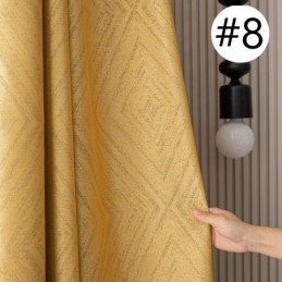 Tende Oscuranti Geometriche In Jacquard Per Il Soggiorno