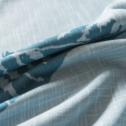 Tenda Oscurante A Foglia Blu, Su Misura, Moderna E Minimalista, Per Finestre