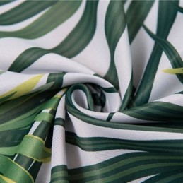 Tenda Oscurante Stampata Tropicale Su Misura, Tenda Nordica In Tulle Con Foglie Per Camera Da Letto