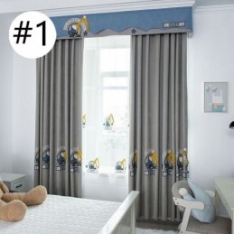 Tenda Ricamata Con Cartoni Animati, Tenda Su Misura Per La Cameretta Dei Bambini