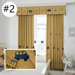 Tenda Ricamata Con Cartoni Animati, Tenda Su Misura Per La Cameretta Dei Bambini