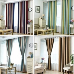 Tenda Per La Casa Tenda Su Misura Moderna A Righe Soggiorno