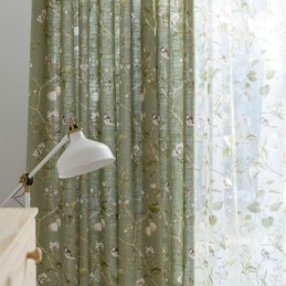 Tenda Oscurante In Cotone E Lino Su Misura, Stampa Americana, Pannello Traspirante Per Finestra, Camera Da Letto