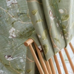 Tenda Oscurante In Cotone E Lino Su Misura, Stampa Americana, Pannello Traspirante Per Finestra, Camera Da Letto