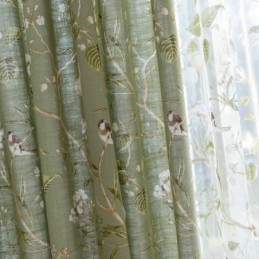 Tenda Oscurante In Cotone E Lino Su Misura, Stampa Americana, Pannello Traspirante Per Finestra, Camera Da Letto