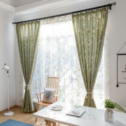 Tenda Oscurante In Cotone E Lino Su Misura, Stampa Americana, Pannello Traspirante Per Finestra, Camera Da Letto
