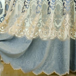 Tenda In Stile Europeo Su Misura, Semplice Tenda Ricamata Per Soggiorno E Camera Da Letto