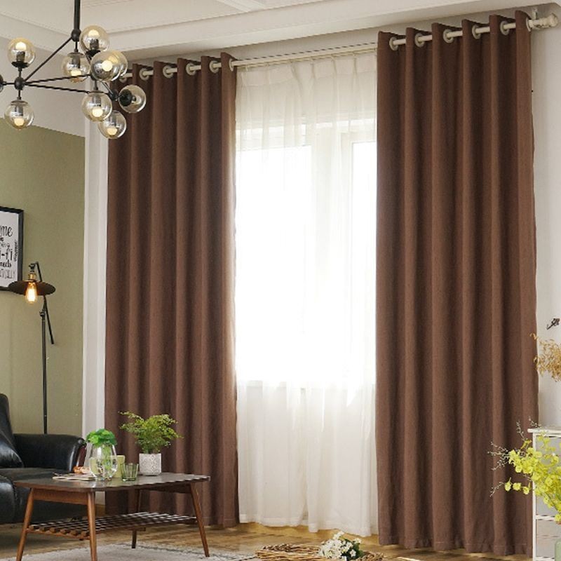 Tenda Oscurante Moderna Su Misura, Tinta Unita Per Soggiorno E Camera Da Letto
