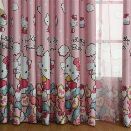 Tende Oscuranti Per Bambini Con Stampa Di Gatti, Graziose Tende Per Finestra Da Camera Da Letto Per Bambine, Su Misura.