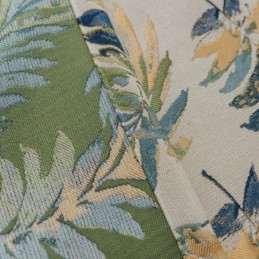 Tenda Oscurante Spessa Max Su Misura, Con Foglie Di Banano Verde, Jacquard, Oscurante Per Ambienti