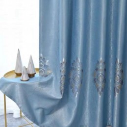 Tenda Jacquard Europea Su Misura, Tenda Moderna Oscurante Personalizzata Per Soggiorno