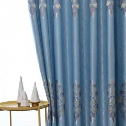 Tenda Jacquard Europea Su Misura, Tenda Moderna Oscurante Personalizzata Per Soggiorno