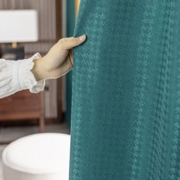 Tenda Jacquard Pied De Poule Su Misura, Oscurante Per Soggiorno E Camera Da Letto