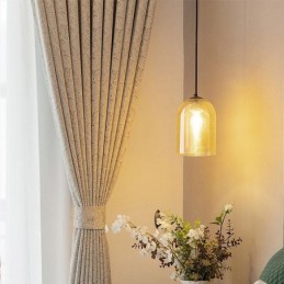 Eleganti Tende Oscuranti Con Stampa Di Foglie Per Il Soggiorno