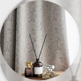 Eleganti Tende Oscuranti Con Stampa Di Foglie Per Il Soggiorno