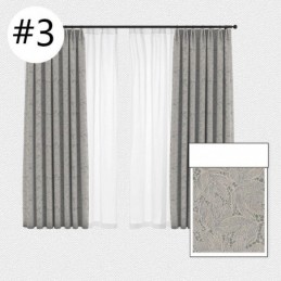 Eleganti Tende Oscuranti Con Stampa Di Foglie Per Il Soggiorno