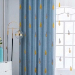 Tenda Moderna Ricamata A Fiamma Su Misura, Tende Oscuranti Per Soggiorno E Camera Da Letto