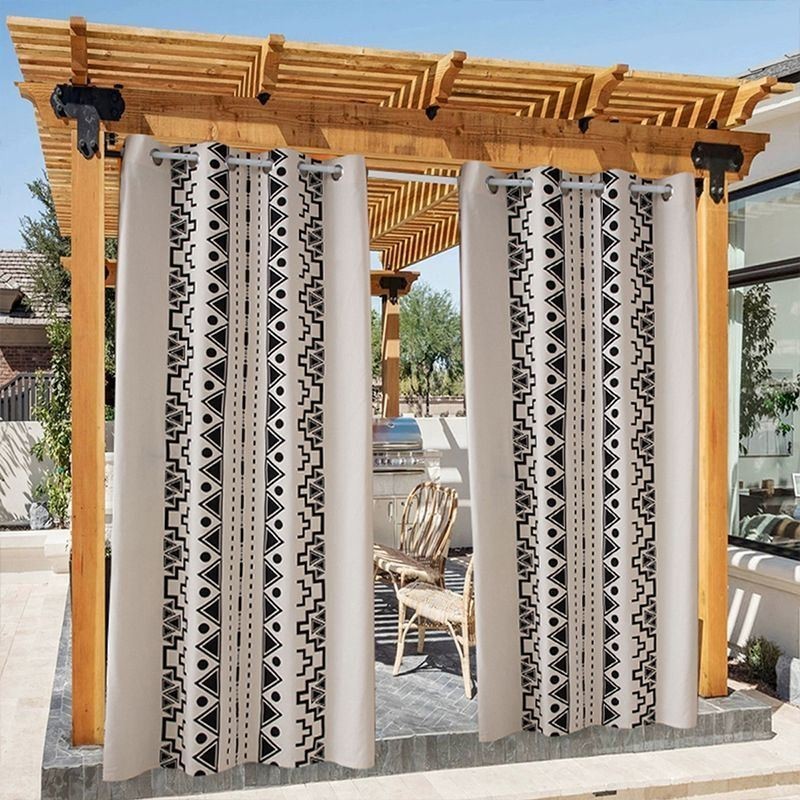 Tende Da Esterno Impermeabili Con Stampa Geometrica Per Gazebo Da Veranda