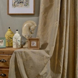 Tenda Semi-Oscurante Retrò Su Misura, Tenda Di Precisione In Jacquard Per Soggiorno