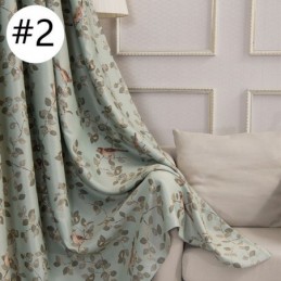 Tende Oscuranti Stile Pastorale Americano Con Stampa Di Uccelli, Su Misura Per Soggiorno E Camera Da Letto