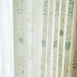 Tende Oscuranti Stampate Tropicali, Tende Con Foglie Verdi, Tende Su Misura Per Camera Da Letto
