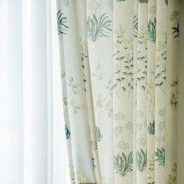 Tende Oscuranti Stampate Tropicali, Tende Con Foglie Verdi, Tende Su Misura Per Camera Da Letto