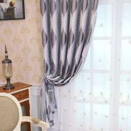 Tenda Oscurante Nordic Max Su Misura, Con Stampa Jacquard A Forma Di Vite, Per Camera Da Letto
