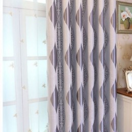 Tenda Oscurante Nordic Max Su Misura, Con Stampa Jacquard A Forma Di Vite, Per Camera Da Letto