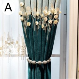 Tenda Oscurante Su Misura Con Ricamo Decorativo Di Fiori Nordici