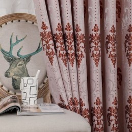 Tende Moderne In Tessuto Jacquard Ciniglia Europeo Per Soggiorno, Sala Da Pranzo, Camera Da Letto