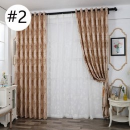 Tende Moderne In Tessuto Jacquard Ciniglia Europeo Per Soggiorno, Sala Da Pranzo, Camera Da Letto
