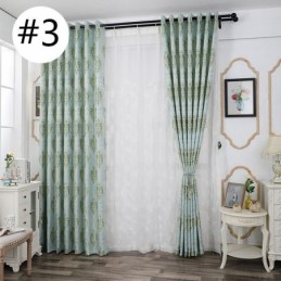 Tende Moderne In Tessuto Jacquard Ciniglia Europeo Per Soggiorno, Sala Da Pranzo, Camera Da Letto