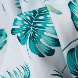 Tende Moderne Con Stampa Tropicale E Foglie Verdi Per Il Soggiorno