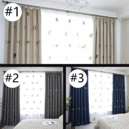 Tenda Oscurante Su Misura Con Ricamo A Forma Di Gattino Per Camera Da Letto