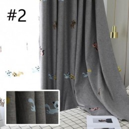 Tenda Oscurante Su Misura Con Ricamo A Forma Di Gattino Per Camera Da Letto