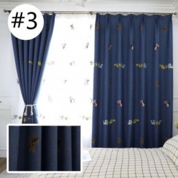 Tenda Oscurante Su Misura Con Ricamo A Forma Di Gattino Per Camera Da Letto