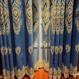 Tenda Di Lusso Su Misura, Tenda In Stile Europeo Con Ricamo
