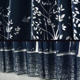 Tenda Oscurante Su Misura, Motivo Alberi Nordici Minimalisti