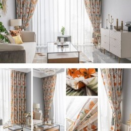 Tenda Moderna Su Misura Tenda Fiori Stampa Casa