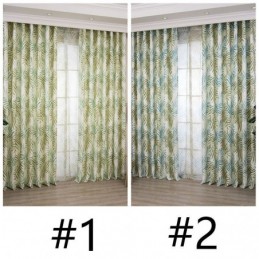 Tenda Oscurante Stampata Tropicale Su Misura, Pannello In Tulle Con Foglie Americane Per Camera Da Letto