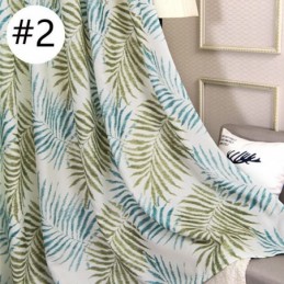 Tenda Oscurante Stampata Tropicale Su Misura, Pannello In Tulle Con Foglie Americane Per Camera Da Letto