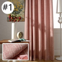 Tenda Nordica Su Misura, Minimalista, In Cotone E Lino, Tinta Unita