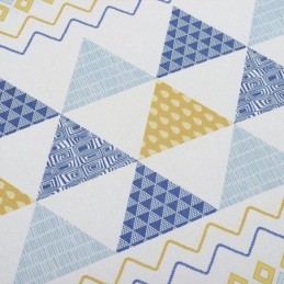 Tenda Moderna Su Misura In Cotone A Triangolo Stampato