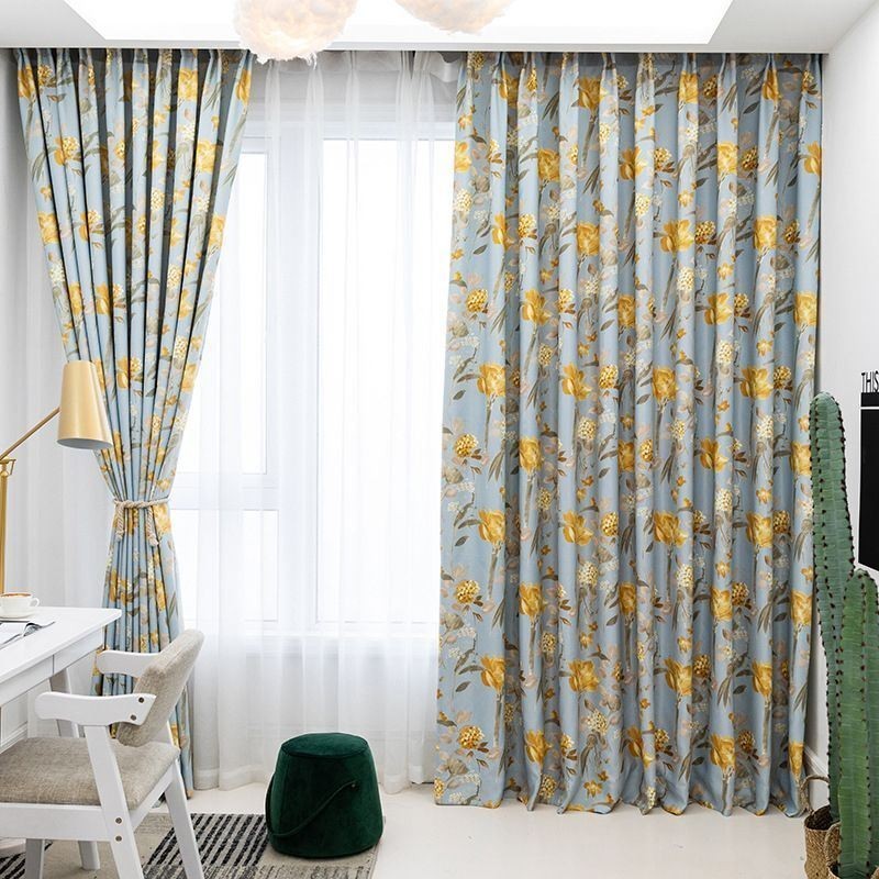 Tenda Moderna Su Misura Tenda Fiori Stampa Casa