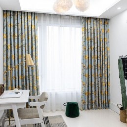Tenda Moderna Su Misura Tenda Fiori Stampa Casa