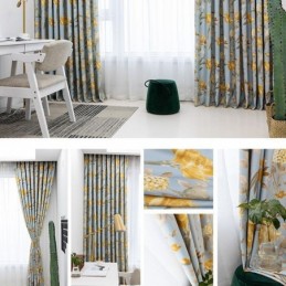 Tenda Moderna Su Misura Tenda Fiori Stampa Casa