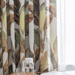 Tenda Moderna Su Misura Tenda Con Piante Stampa Home