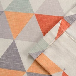 Tenda Moderna Su Misura In Cotone A Triangolo Stampato